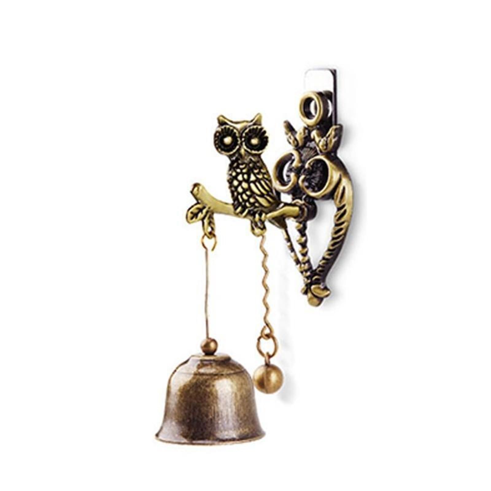 Dfgrgrv Style 4 Cast Iron Bell Retro Doorbell Windchime Shopkeeper Bell Door Knocker For Store Room Garden Entrance Home Decor(Style 4)