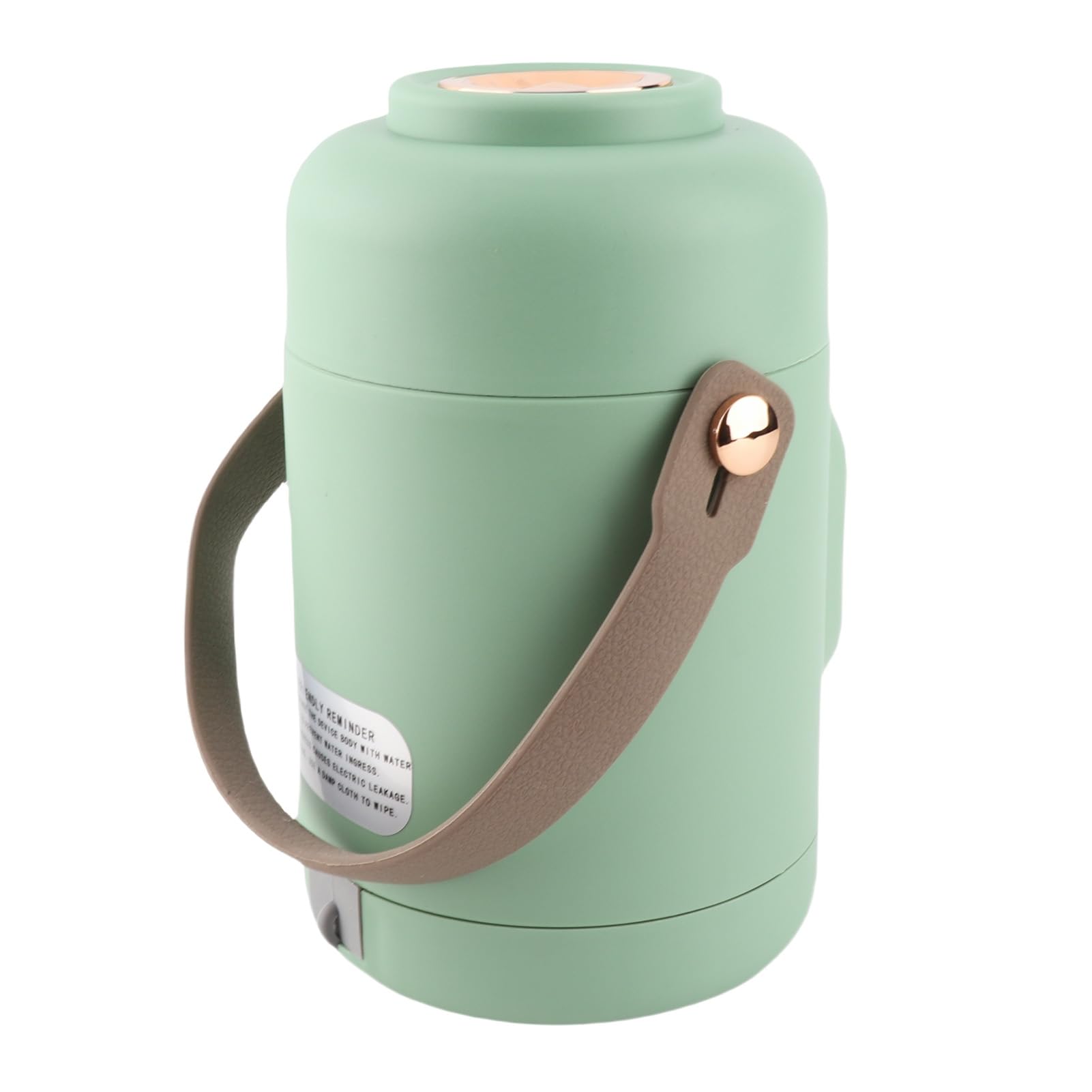 Tnfeeon Tragbarer Elektrischer Wasserkocher, Kompakter Mini Heißwasserkocher mit 12H Voreinstellung, Automatischer Warmhaltefunktion for Reise, Büro und Zuhause Zum Kochen (EU-Stecker 220 V)