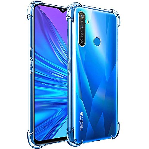 Image of Dashmesh Shopping� Shock Proof Protective Soft Back Case Cover for Realme Narzo 10 / 10A (Transparent) [Bumper Corners with Air Cushion Technology]