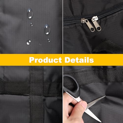 JMIATRY 4 Pack 100L Large Storage Bags with Zips, 600D Thicker Waterproof Oxford Moving Bags with Handle - Image 3