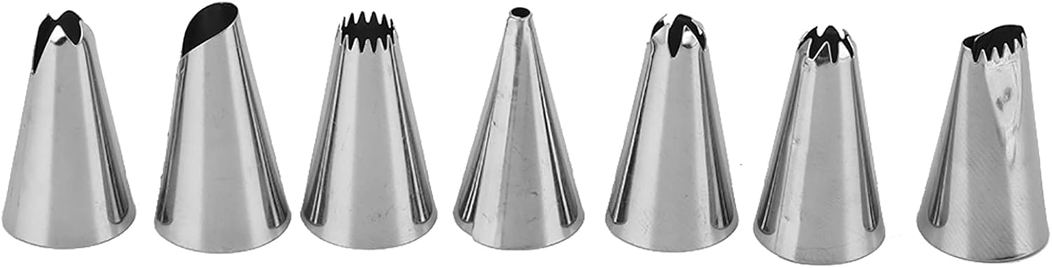 Cookie Press Kit, Aluminium Alloy Spritz Maker With 7 Piping Tips and 13 Discs for DIY Biscuit, Cake Decorating Baking Tool