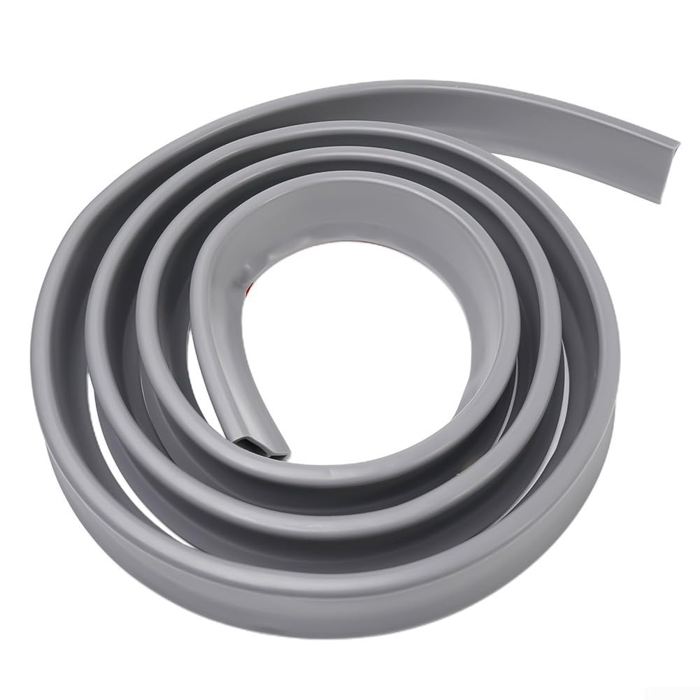 Tira de retención de agua para duchas y cocinas, solución de barrera de silicona de alto rendimiento (5 cm, gris, 300 cm)
