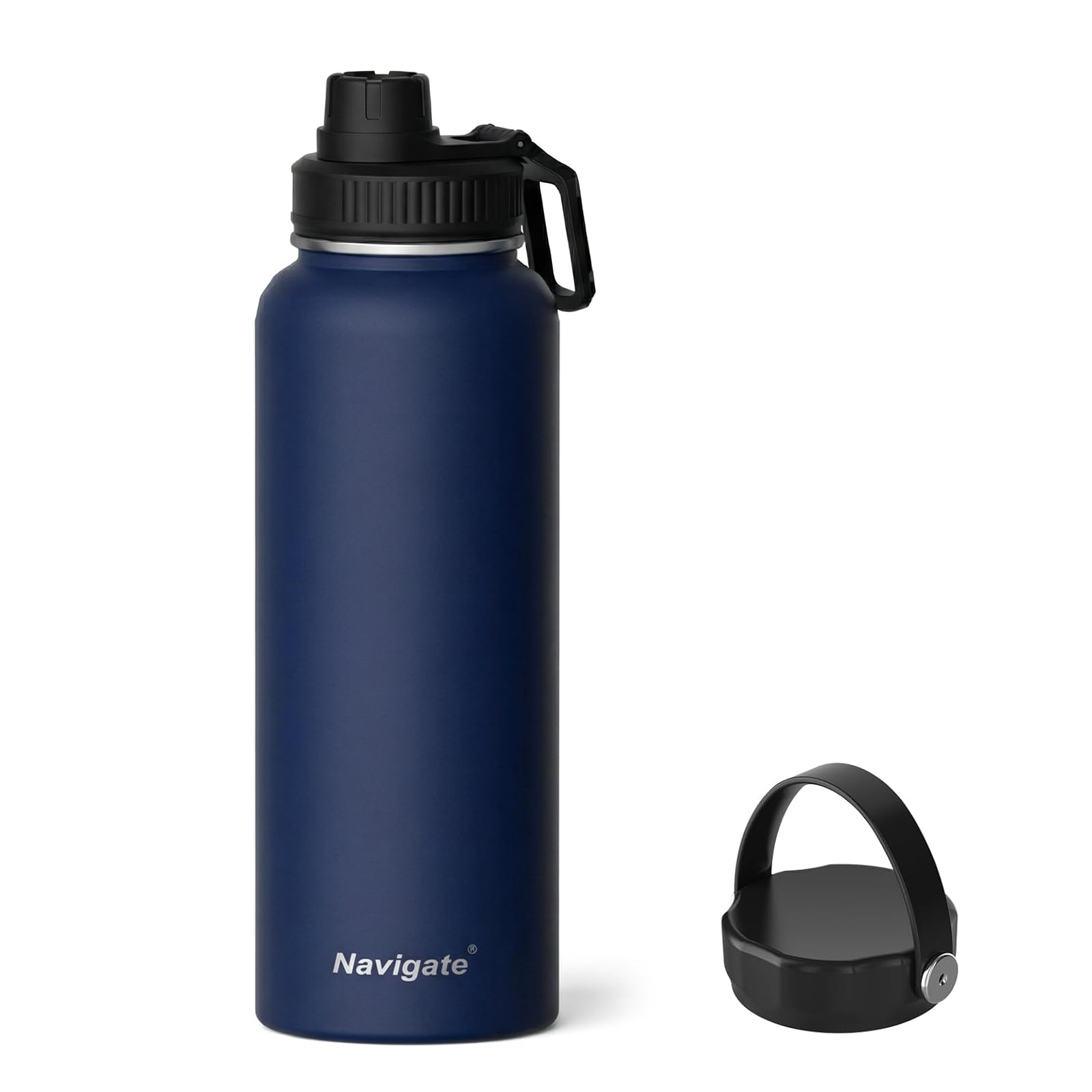 Navigate 40 oz Insulated Stainless Steel Water Bottle Dark Blue