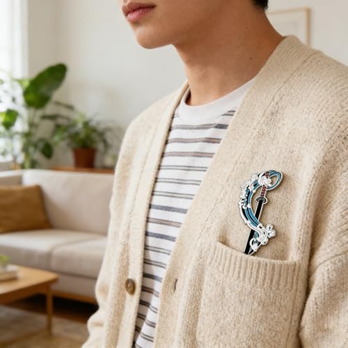 Image of 2PCS Enamel Pins, Anime Accessories, Badges with Pin for Bags and Collectors, Anime Themed Badges for Gifting