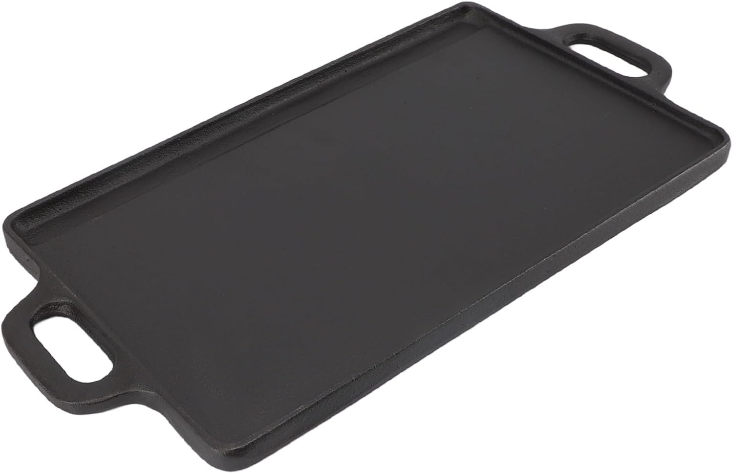 Pssopp Reversible Grill Griddle, Double Sided Iron Fast Even Heating Grill Plate Skillet for Outdoor Camping Gas Stove Induction Cooker (S 18cm / 7.1in)