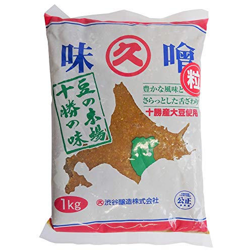 無添加 粒みそ 1kg 袋 渋谷醸造 十勝本別産大豆 麹の粒が残っております
