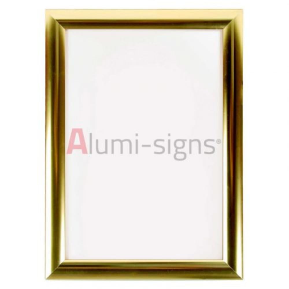 Premium Shiny Snap Poster Frame - Elegant Silver/Gold Finish - Easy Change Snap Open Design - Ideal for Artwork, Promotions, and More - A1 Size (Shiny Silver)