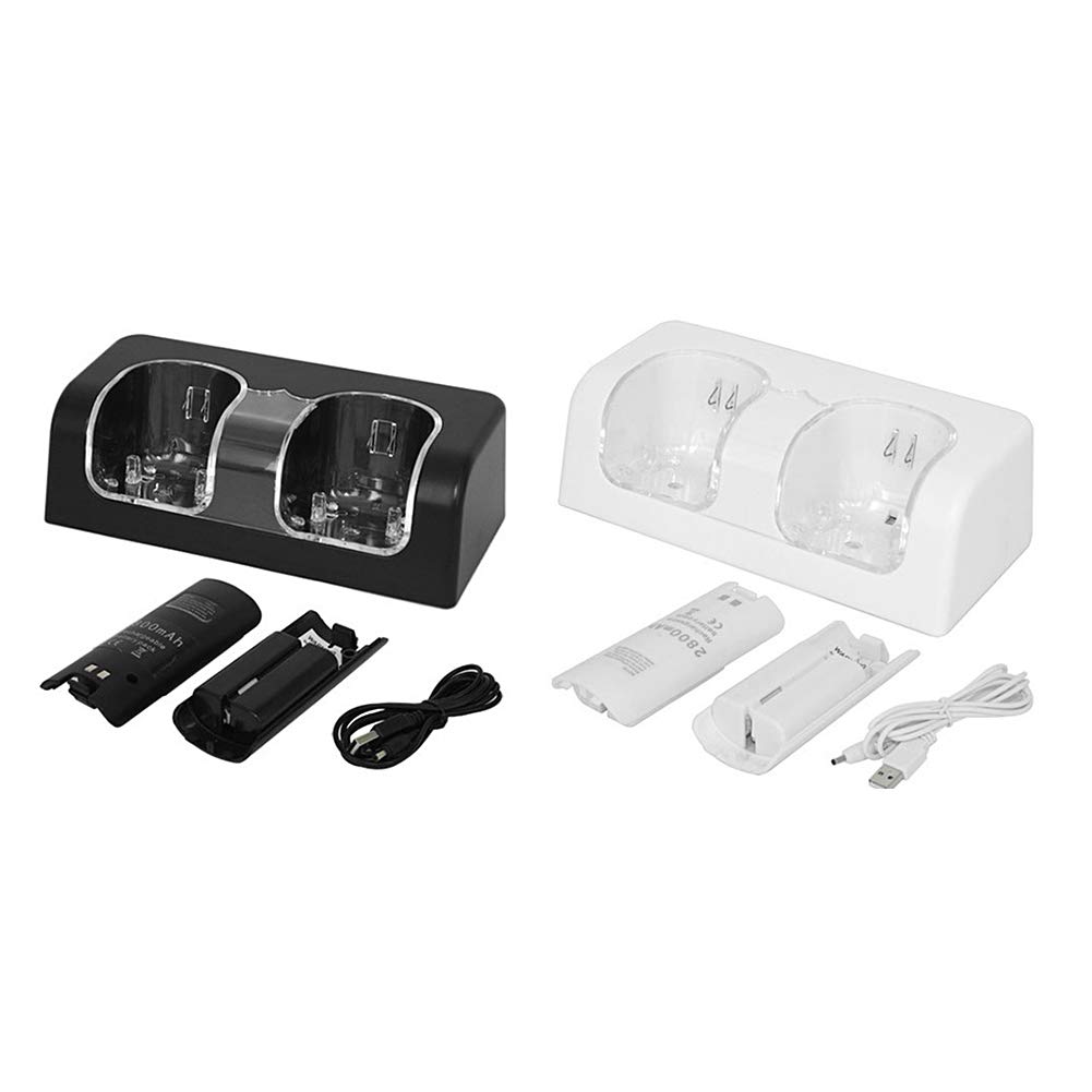 Station de charge Dual avec indicateur LED et batterie rechargeable