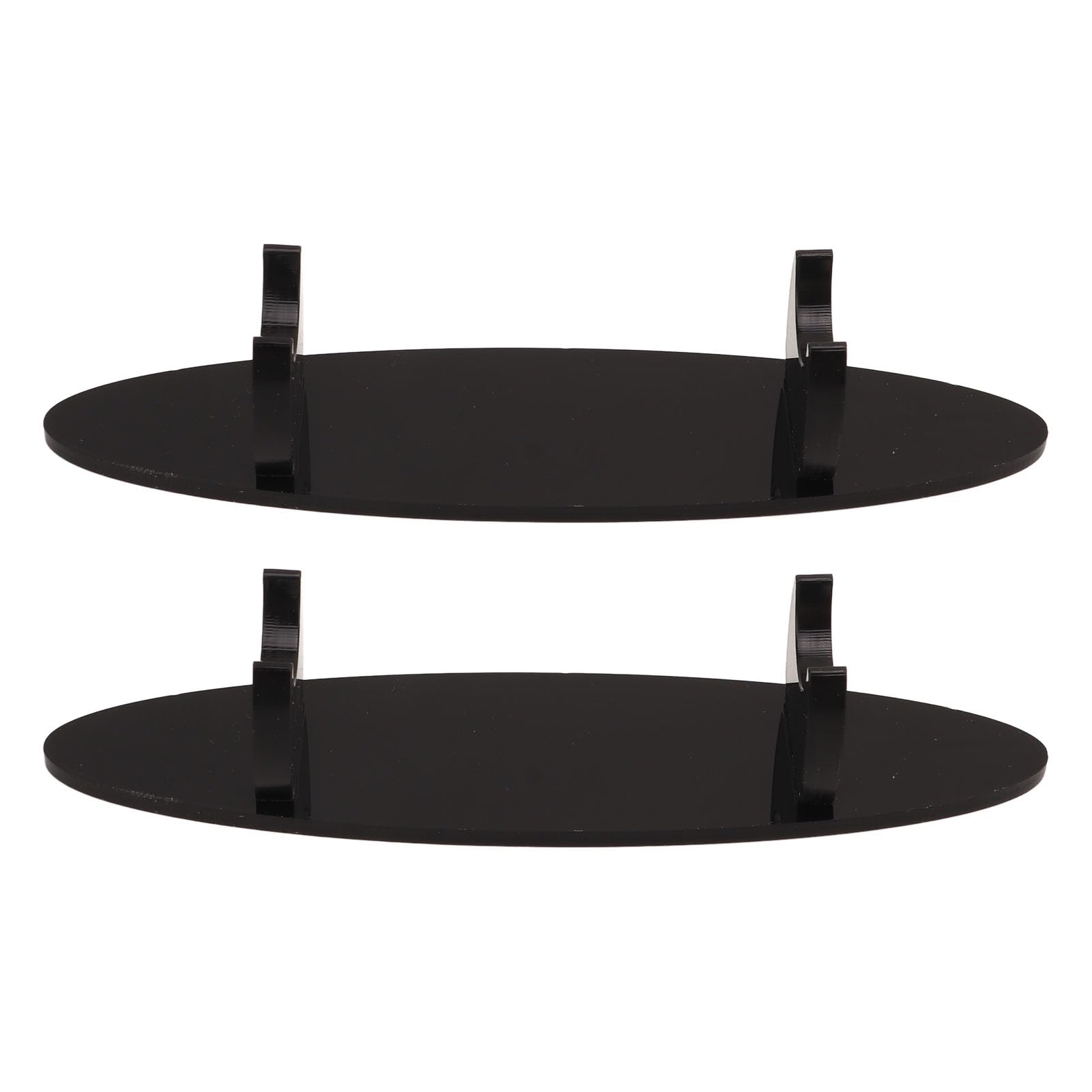 Gsycle Acrylic Pen Holder, 2Pcs Makeup Brush Holder Pen Display Stand Pen Display Case Eyebrow Pen Display Stand Brush Stand for Home(Black)