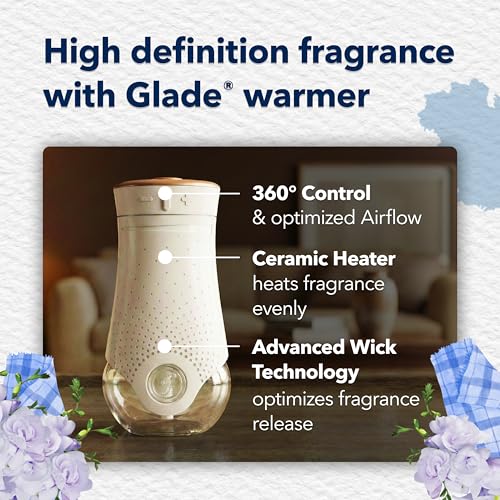 Image of Glade PlugIns Refills Air Freshener, Scented and Essential Oils for Home and Bathroom, Clean Linen, 3.35 Fl Oz, 5 Count