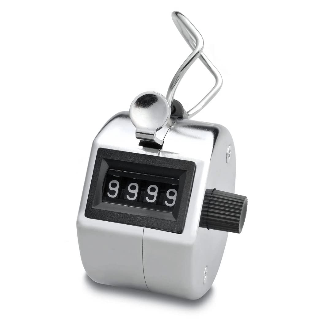4-Digit Hand Tally Counter | Clicker Pitch Counter | Digital Clicker Counting, Manual Digital Counting |Clicker Counter for Counting Knitting, Coaching, Golf, Lap, Fishing-image-43