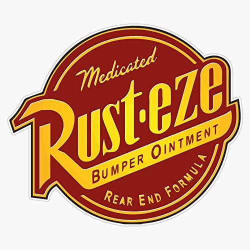 Image of Rust-Eze Racing Logo Solid Sticker Decal Size 5"