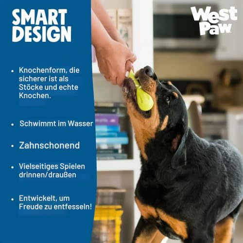 West Paw Design Hundespielzeug Zogoflex Hurley, Größe S, mandarine