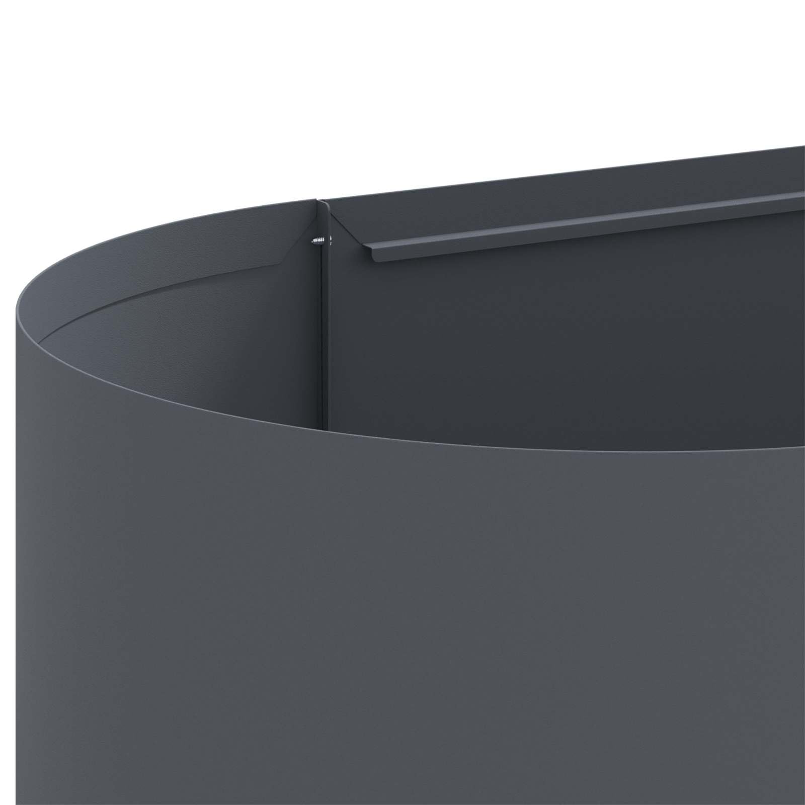 vidaXL Jardin surélevé Anthracite 200 x 40 x 40 cm, Jardinière Moderne, résistante aux intempéries, pour Un Jardin extérieur, Super Pratique et décorative