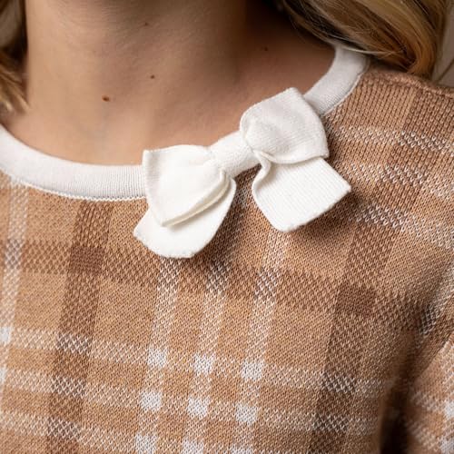 Image of Hope & Henry Girls' Milano Tipped Sweater Dress