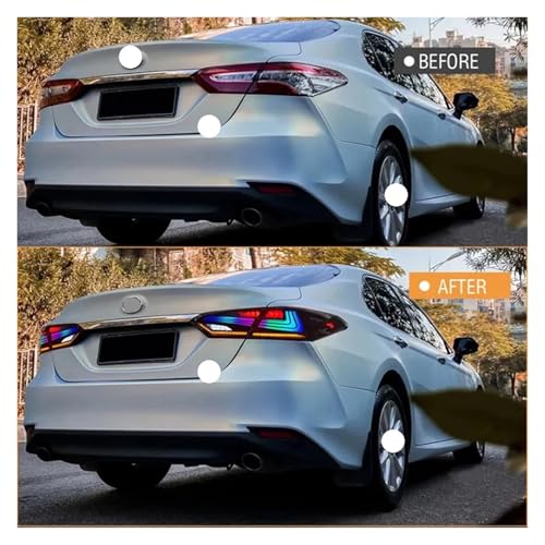 Luces traseras coche Toyota Camry con intermitente dinámico LED transparente 7
