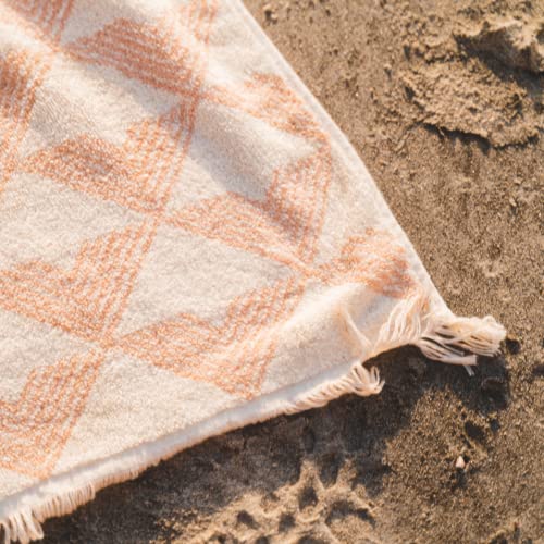 Wp West Path 100% Cotton Towel - Organic Cotton Towel - Oversized Beach Towel - Gots Certified Organic Beach Towel/Bath Towel - Fair Trade Tan Pool Towel For Adults - Thick Organic Towel #TOP1
