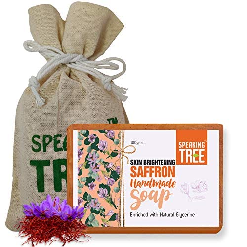 Speaking Tree Skin Brightening Saffron Handmade Soap - 100 gms