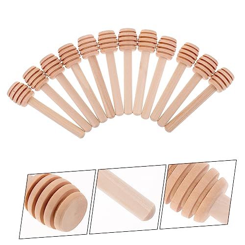 OKUMEYR 12Pçs Mini Potes De Mel Hastes De Agitação De Mel Haste De Agitação De Mel Acessório De Agit