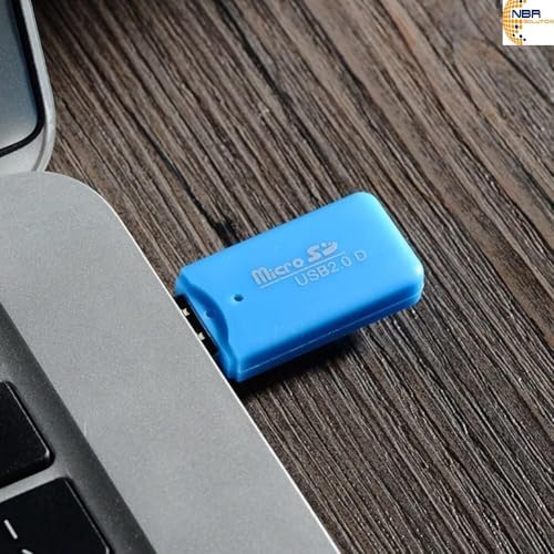 Image of NBR USB 2.0 Mini Portable Memory Card Reader Adapter Hub for PC Laptop Computer TF Micro SD Random Colour- 1 pc.