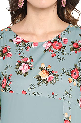 Image of Janasya Women's Poly Crepe Regular Kurta