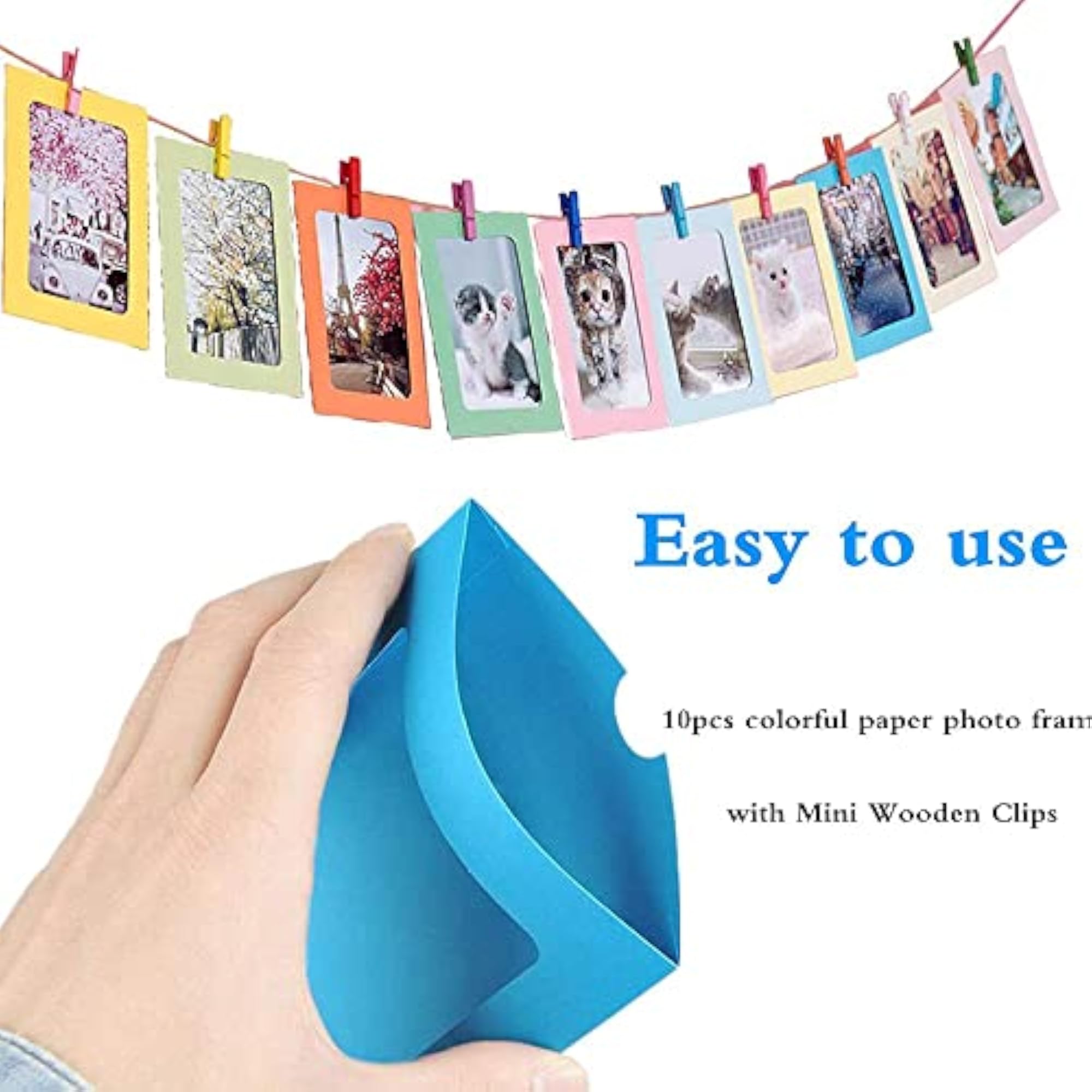 Paper Picture Frames Holds 4 x 6 Inch Photos