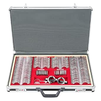 Trial Lens Set with 268 Glass and Metal Lenses in Aluminum Case