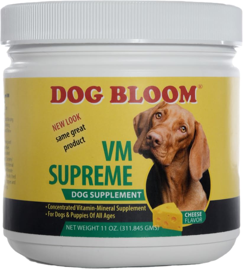 VM Supreme | The Ultimate Vitamin & Mineral Supplement for Dogs | Real Cheese Flavor | (11 oz.)