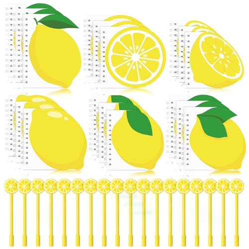 Mini carnet de poche citron avec stylo | Bloc-notes portable et journal de motivation en vrac