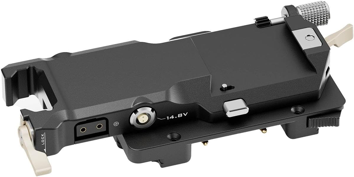 Tilta Power Pass-Through Plate with Gold Mount Battery for DJI Ronin, Black