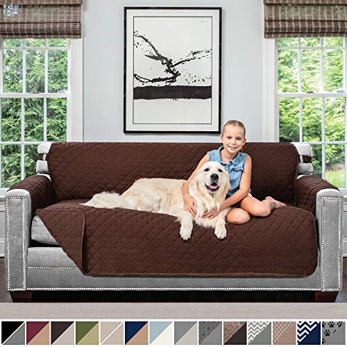Sofa Shield Original Patent Pending Reversible Large Sofa Protector for Seat Width up