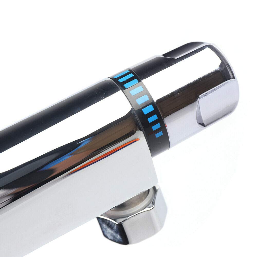 Duschthermostat Duscharmatur mit 38℃ Sicherheitssperre Heiß- und Kaltwassermischer Konstanter Temperatur regelbereich 20-55 ° C für Badezimmer fit 1/2 Hoses