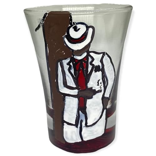 Copo de Dose de cachaça de Vidro Zé Pelintra