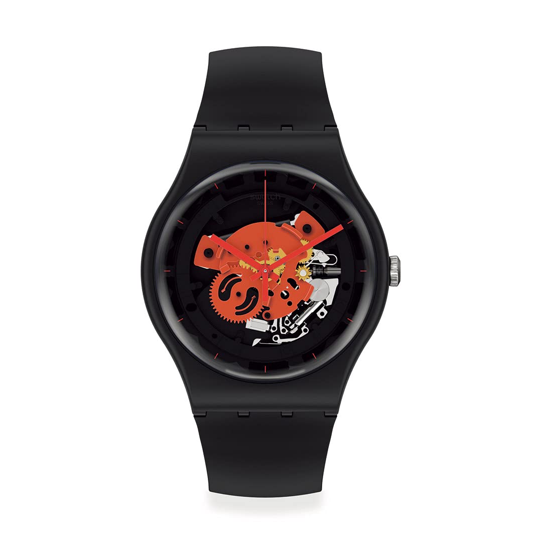 Swatch Reloj New Gent Bioceramic Lacquered SO32B110 Time TO Red Big