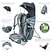 Wipha Baby Backpack Carrier - Lightweight Toddler Hiking Backpack Carrier, Adjustable Baby Carrier with Sunshade, Breathable Design, Large Storage, Travel & Camping (Green)