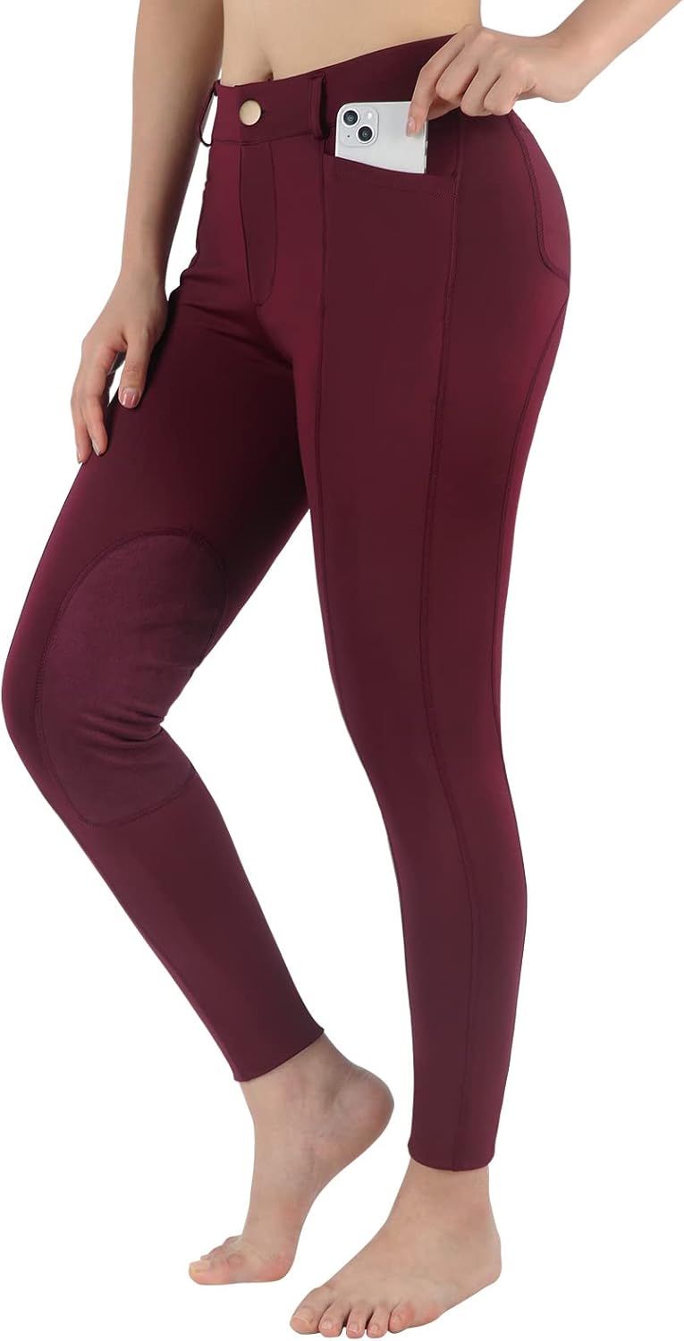 beroy Horse Riding -Pants Women Equestrian-Breeches - Ladies Training Horseback Riding Tights Full Seat Silicone Pockets - Image 2