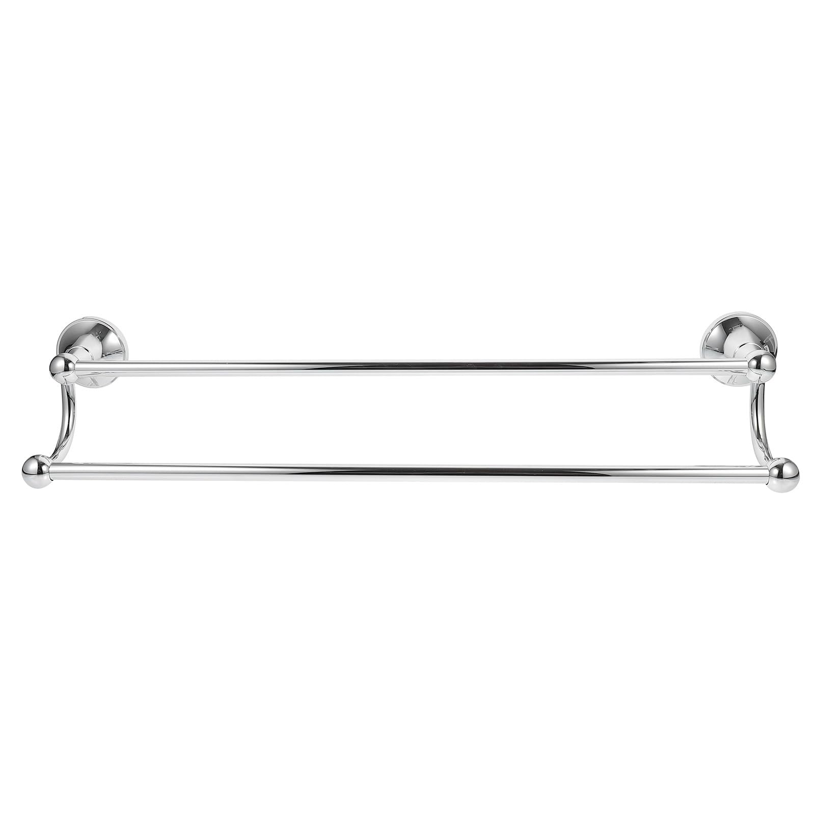 Porte-serviettes double 55 cm pour une salle de bain ordonnée et buanderie chic