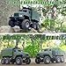 Hylukon Remote Control Car, RC Military Truck 1:16 Scale Military Command Vehicle with LED Light 6WD Off-Road Crawler All Terrain Toy Car for Teen Adults