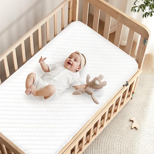 Image of SCHNAUZER HOME Crib Mattress, Dual-Sided Breathable Baby and Toddler Memory Foam Mattress with Removable and Washable Cover, 100% Knitted Fabric, Fits Standard Cribs and Toddler Beds, 52 inch x 28 inch x 5 inch