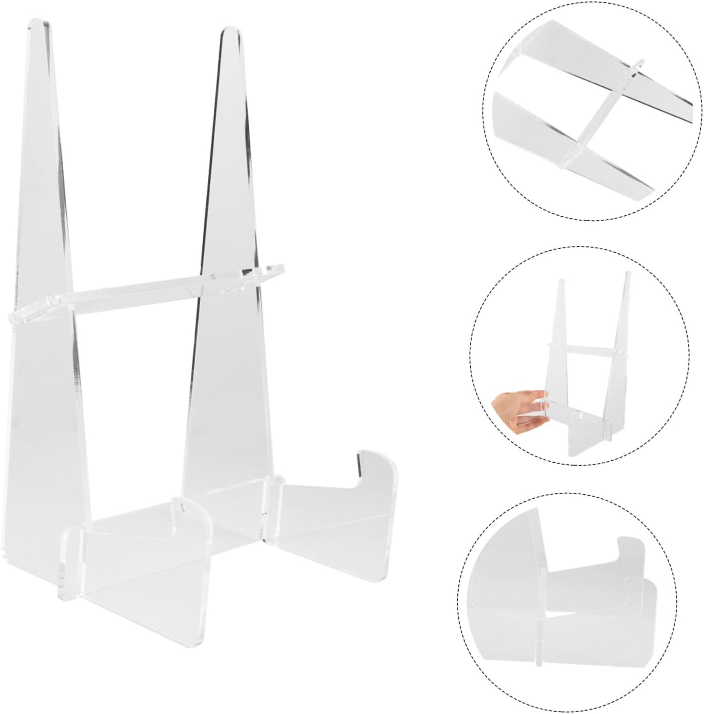 Acrylic Cookbook Stand Adjustable Angles Multi-Functional Recipe Book Holder for Kitchen Counter for Cooking and Baking for Home Chefs and Food Enthusiasts
