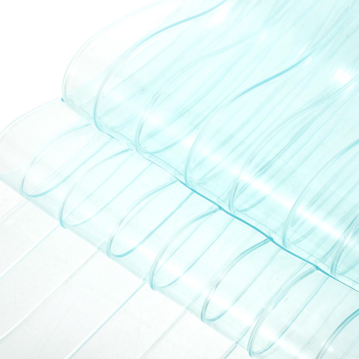 Générique Rideau de Porte Souple à Lanières PVC 1,5 Mm Épaisseur Bleu Rayé 18 Cm X 1,8 M Coupe-Vent Imperméable pour Chambres Froides Commerciales et Garages