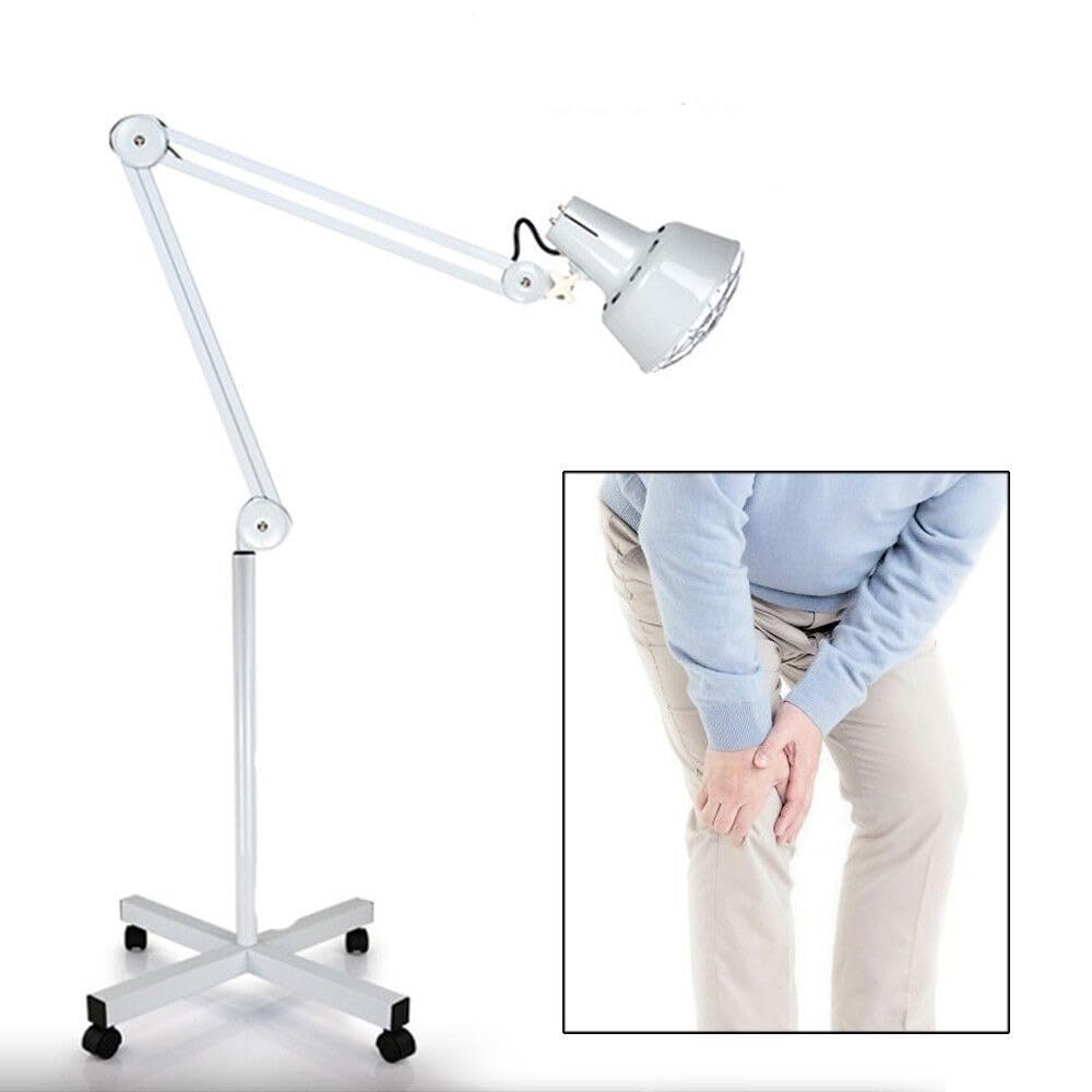 Lampada a infrarossi, 275 W, per terapia della luce rossa, per la terapia del dolore, 4 ruote, altezza regolabile per la casa e il salone