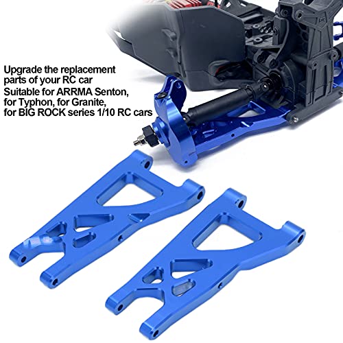 2pcs 1/10 RC Querlenker Vorne Aluminium RC Cars Vordere Schwingen für 1/10 RC Cars(Blau) RC Automodellzubehör