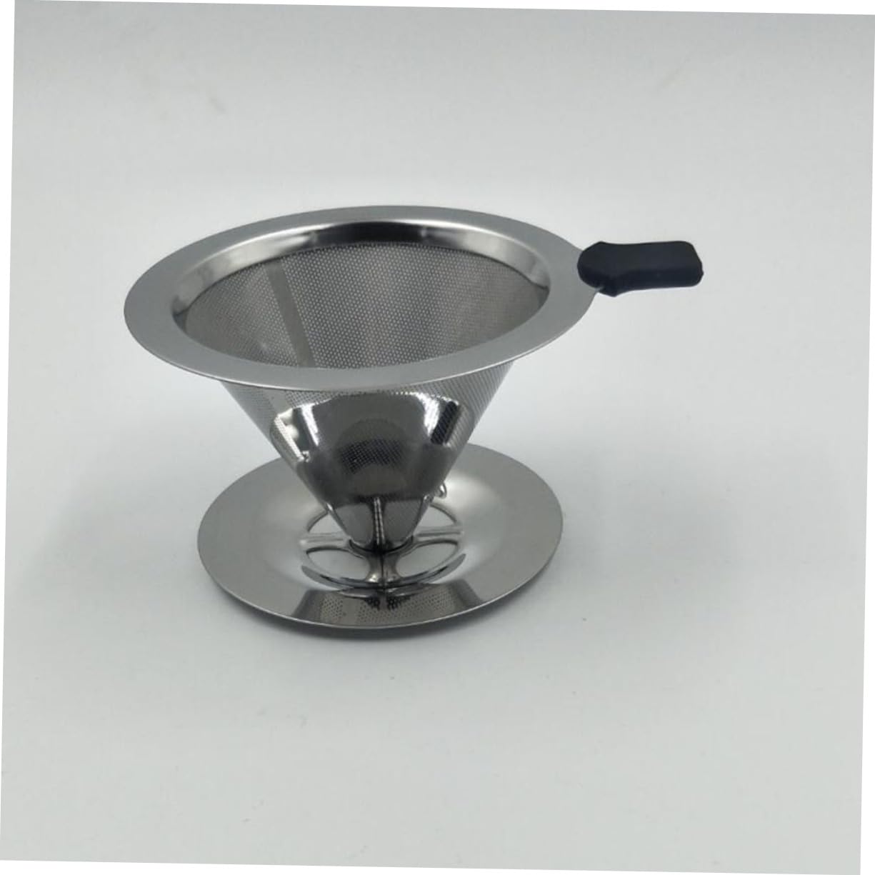 OKUMEYR Stainless Filter Drip Filter for 304 Grade Double Layer Funnel Mesh Maker 103x90x60mm