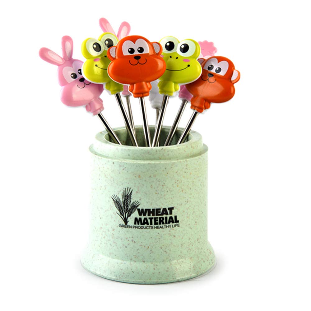 LEZED Forchette da Cocktail in Acciaio Inossidabile per Dessert Frutta Forchette da Frutta Dolce Cocktail Aperitivo Antipasti Cocktail Liuer Cocktail Picks per Bambini Festa di panini 2 Set 16 Pezzi