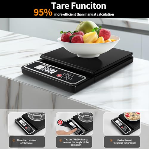 Yoncon Digital Food Scale, Kf-F8 Scale For Food Ounces And Grams With Pull-Out Display,11Lb/0.02Oz Super Accurate Kitchen Scale Digital Weight thumb #5