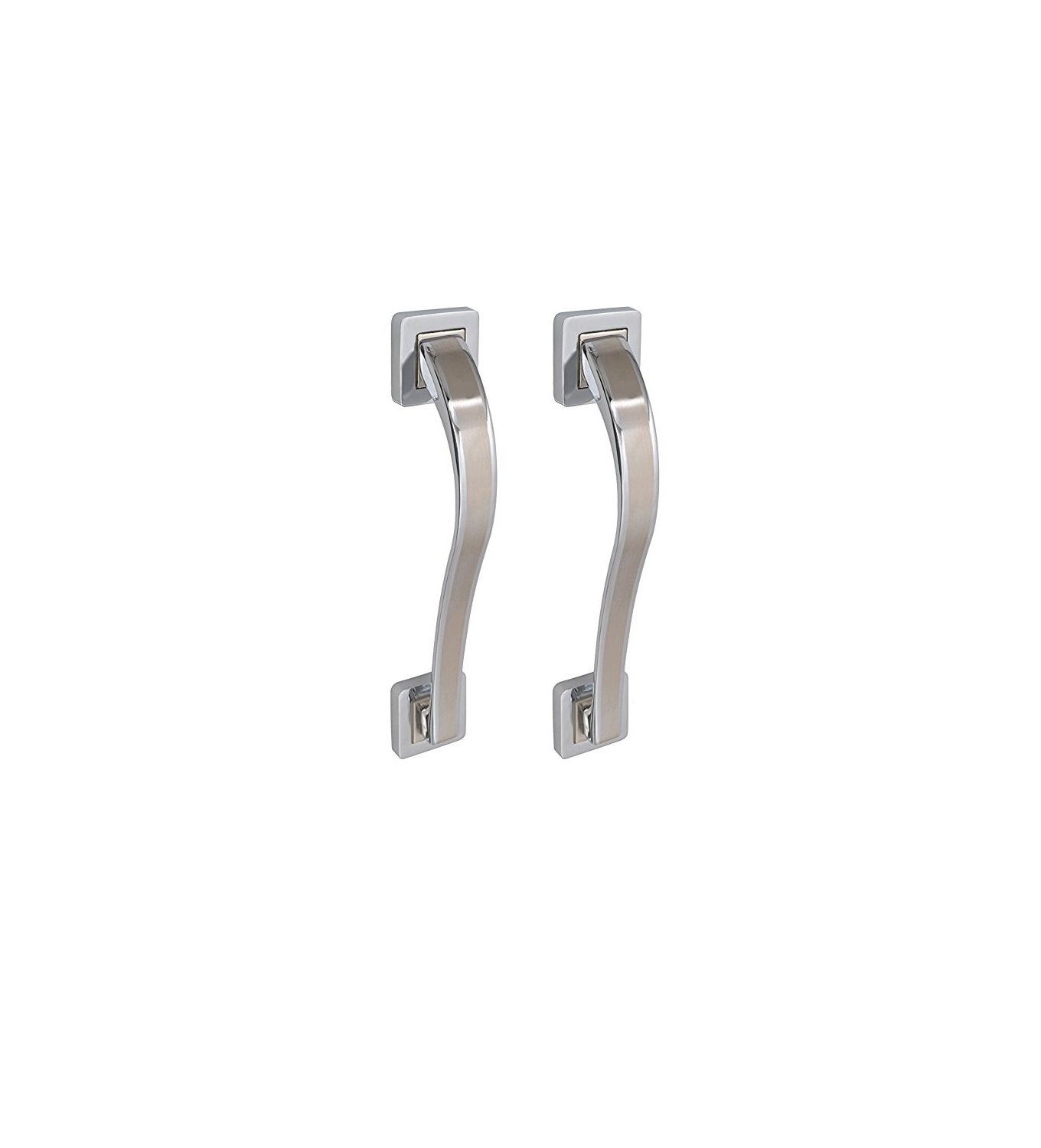 A & Y Traders Rugby Brass Door/Cabinet Handle - 8 Inches - Stainless Steel Finish - Pack of 2 (B06XWGGLCW) Amazon Price History, Amazon Price Tracker