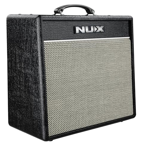 NU-X Mighty 40 mkII - Amplificador de Guitarra con Efectos | Amplificador de Modelado portátil de 40 W, Bluetooth, Interfaz USB y máquina de Tambor para Guitarras eléctricas, práctica y grabación