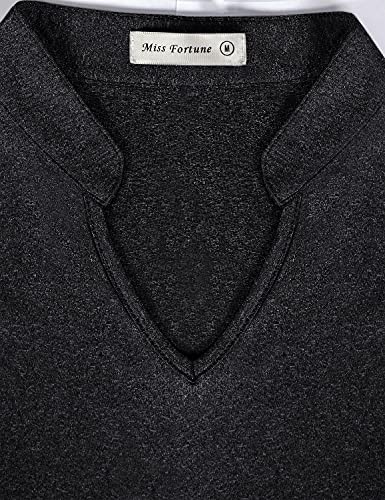 Miss Fortune Golf Shirts Women,Plus Size Athletic Tennis Tops For Women Loose Fit Short Sleeve Running Workout Yoga Cool Gym Activewear Polo Tshirts Outdoor Exercise V Neck Sport Clothes, Black 2Xl #TOP4