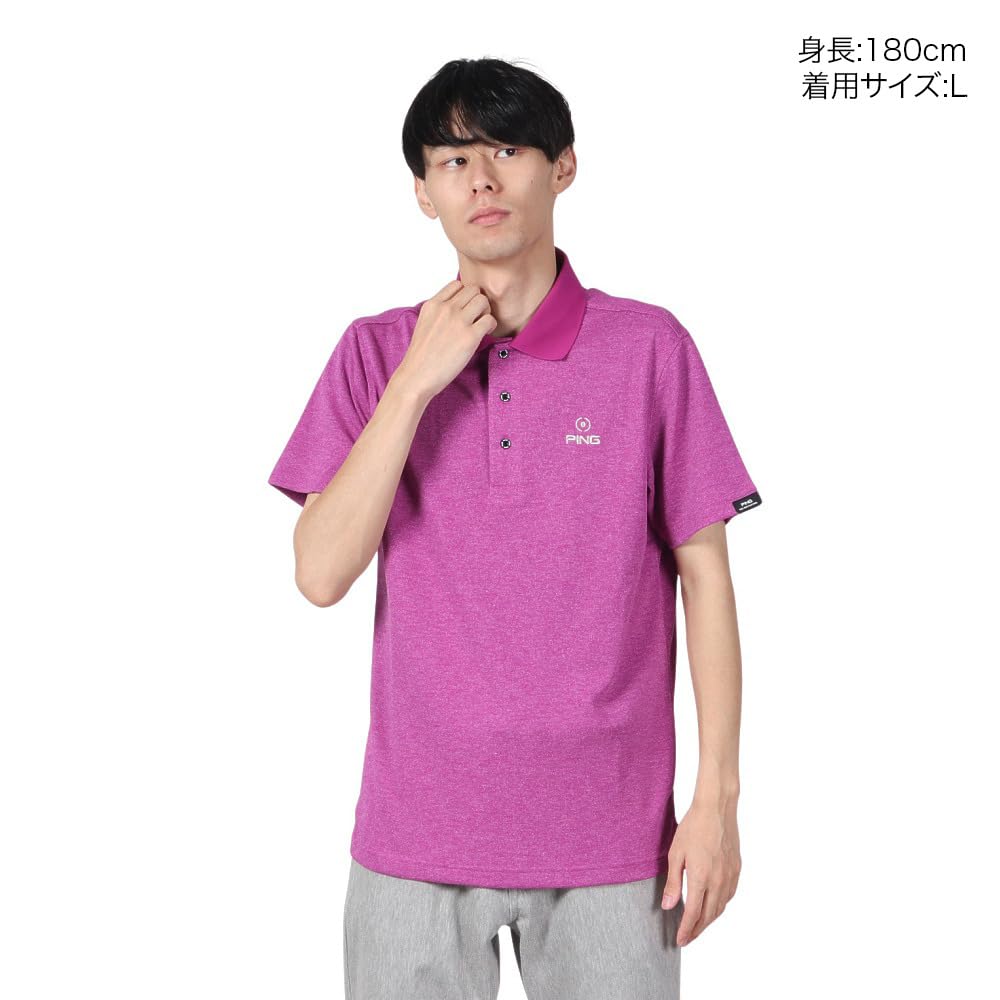 Amazon.co.jp: ピン（PING） ゴルフウェア 蝉川プロ 半袖